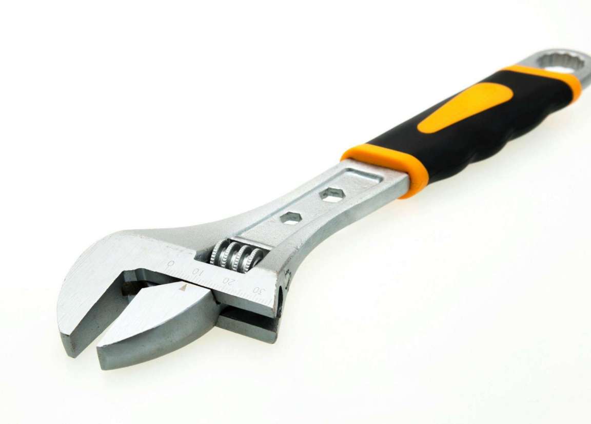 Double Color Handle Adjustable Wrench Hand Tools 8